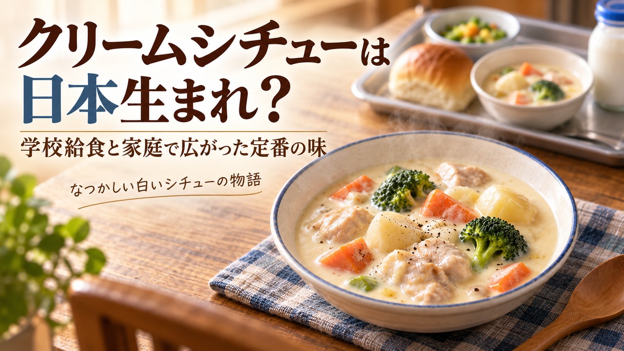 クリームシチューは日本生まれ？学校給食と家庭用ルウで広がった歴史